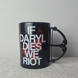 Black and Red Crossbow Handle Mug